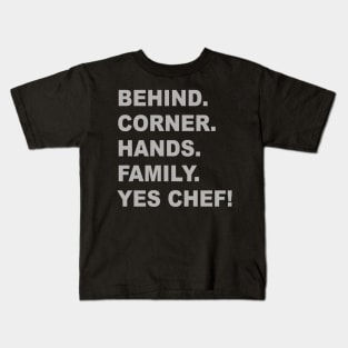 Yes Chef - The Bear Tv Show - Kitchen Kids T-Shirt